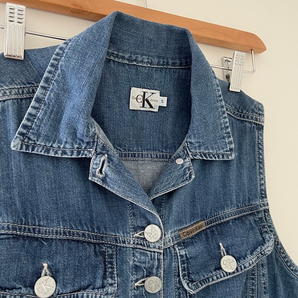 Vintage Calvin Klein Denim Dress - Picture 5 of 11